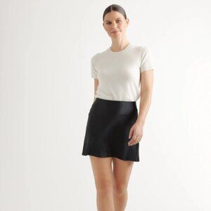 Quince 100% Washable Silk Mini Skirt